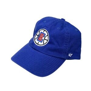 47 Brand Los Angeles Clippers Clean Up Royal‎ Blue Adjustable Hat Cap Adult OSFM